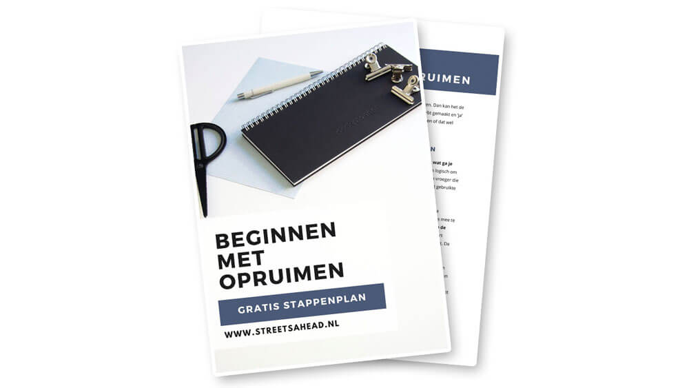 Stappenplan beginnen met opruimen