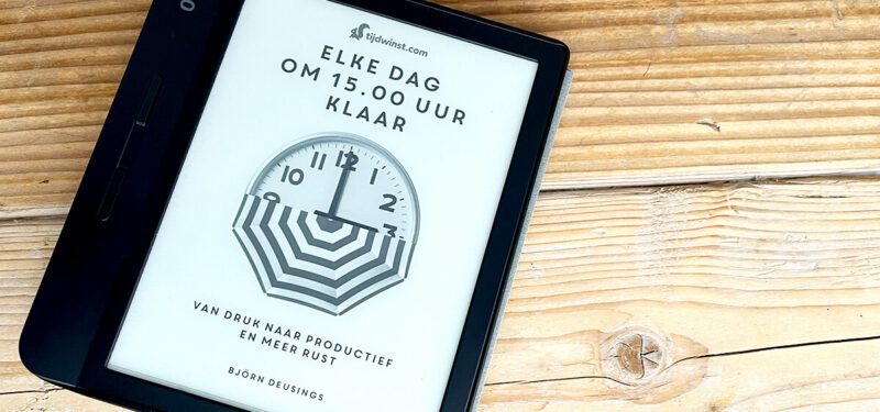 Boek review: Tijdwinst - Elke dag om 15.00 uur klaar - Mevrouw Structuur