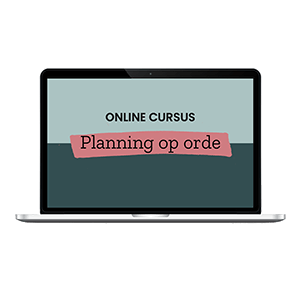 E-cursus Planning op Orde