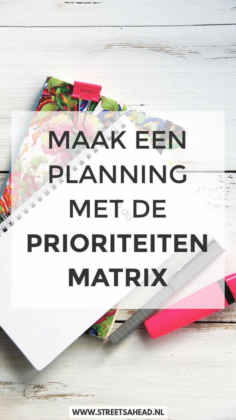 Vind je het lastig om te beslissen welke taken prioriteit hebben? De prioriteitenmatrix helpt je op een handige manier prioriteiten stellen.