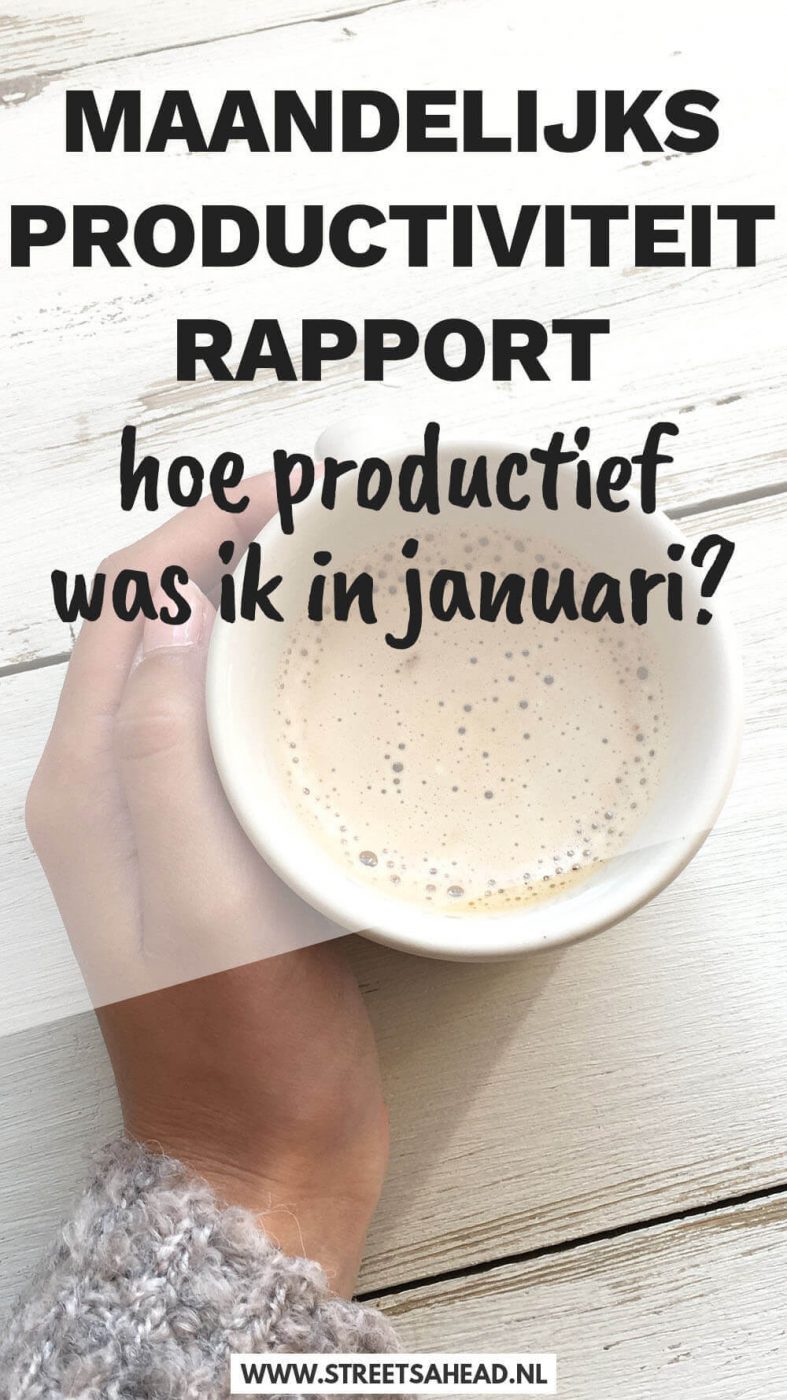 Maandelijks Productiviteit Rapport: hoe productief was ik in januari?