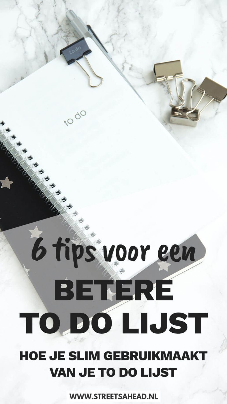 Een to do lijst is een handig hulpmiddel om taken gedaan te krijgen. Lees mijn tips voor het maken van een goede to do lijst!